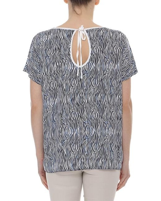 Conquista Gray Print Sleeveless Top