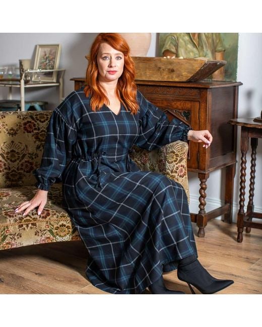 NUMBAT Black Klara Tartan Dres