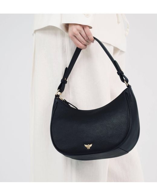 Apatchy London Black The Lucy Leather Bag