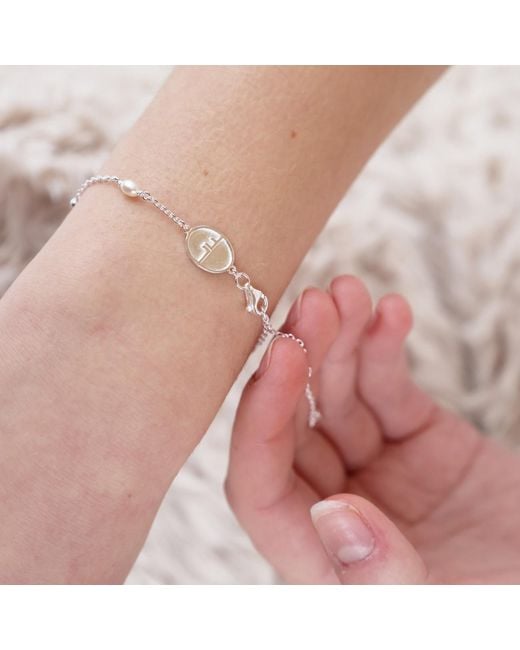 Linda Fiore Metallic Ava Pearl Bracelet