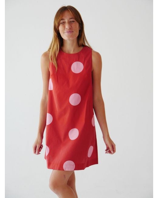 Mind Traveler Red Macarena Burgundy Dress