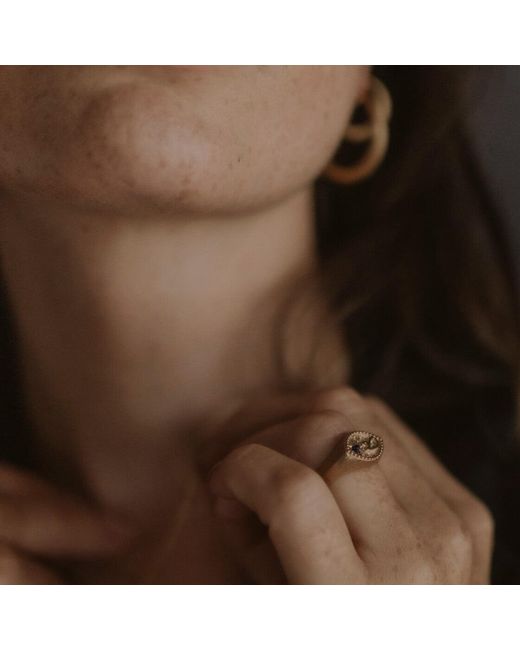 Claire Hill Designs Metallic Fuck Shorthand Signet Ring