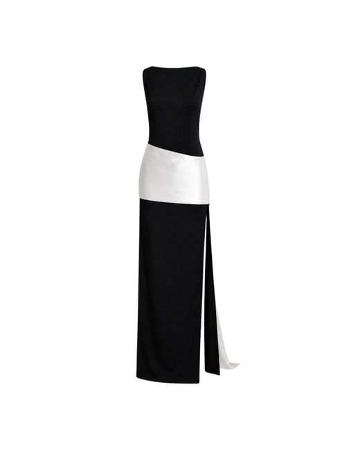 OSCARMORRIS Black Chloe Dress