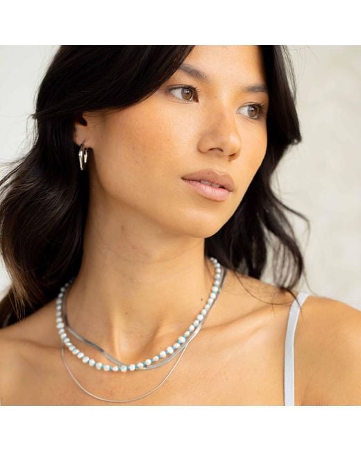 Arctic Fox & Co. Metallic And Baroque Pearl Necklace