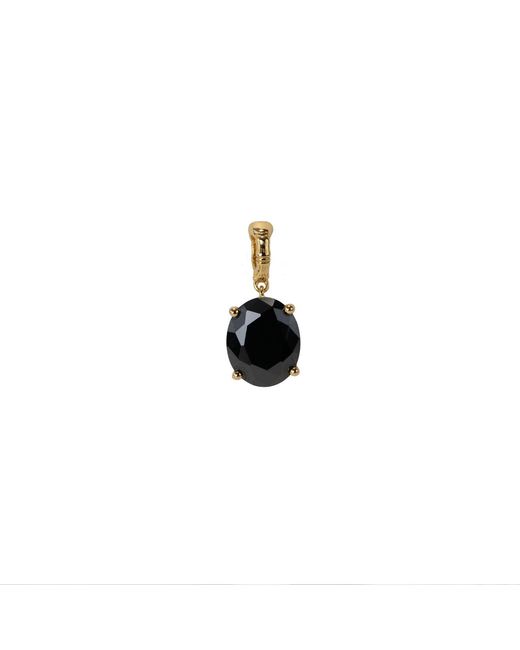 NASI SILVER Yellow Crystalis Dancer Dangling Ring- Onyx