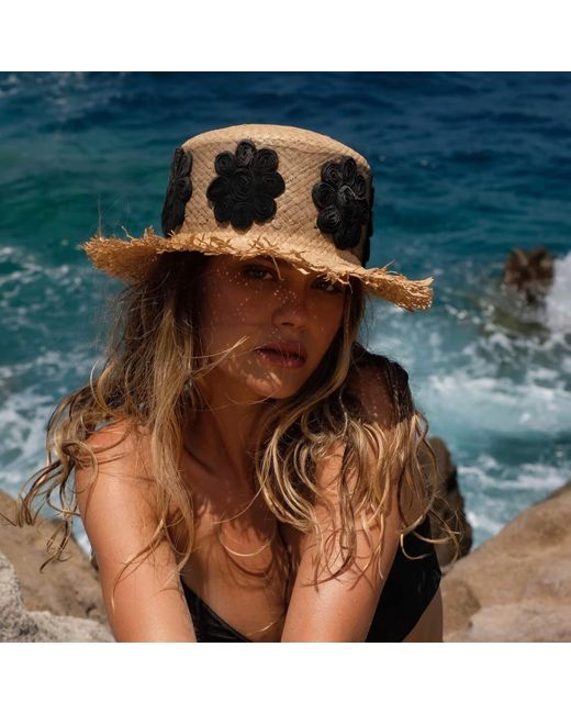 Sibi Hats Black Neutrals Daisy