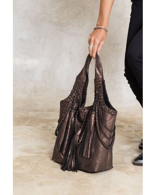 Jodi Lee Brown Kelsey Tote Bag Bronze