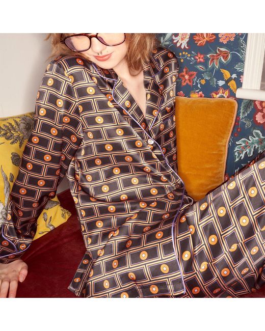 Emma Wallace Black Graeme Pj Set