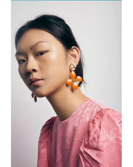Lavani Jewels Orange Cassia Earrings