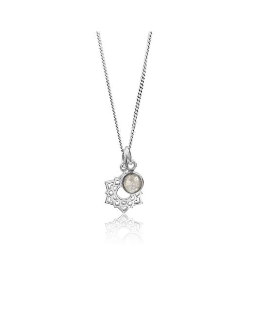 The Jewellery Store London Metallic Crown Chakra/Sahastrara Charm Necklace