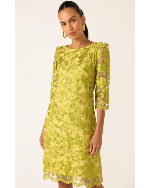 SACHA DRAKE Yellow Layla Shift Dress