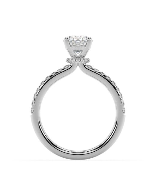 Artisan White Designer Ring With Lab-Grown Diamond