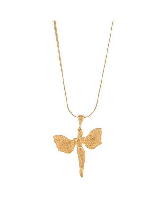 Ebru Jewelry Metallic Heavenly Guardian Vermeil Necklace
