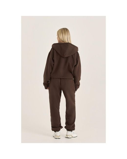 Loom Archives Brown Loom Zip Through Hoodie