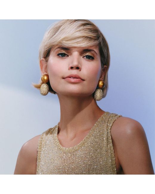 Saule Label Metallic Selena Clip-On Earrings