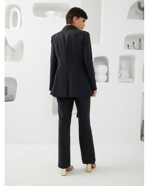 Lumina Eligma Black Shawl Suit Blazer