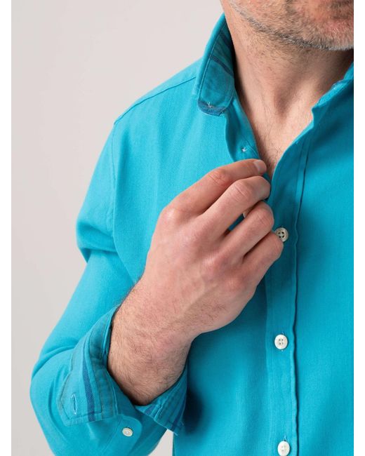 Koy Clothing Blue Kabisa Kikoy Shirt for men