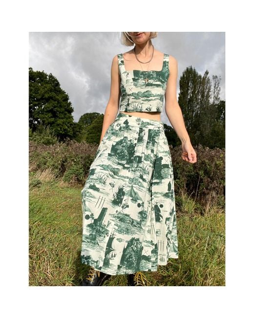 Klements Green Neutrals May Bodice Top