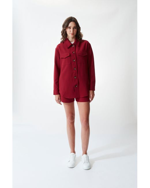 SECTION 101 Red Ellie Shacket