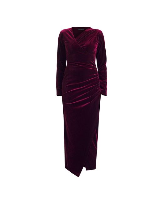 Meem Label Purple Zima Plum Velvet Dress