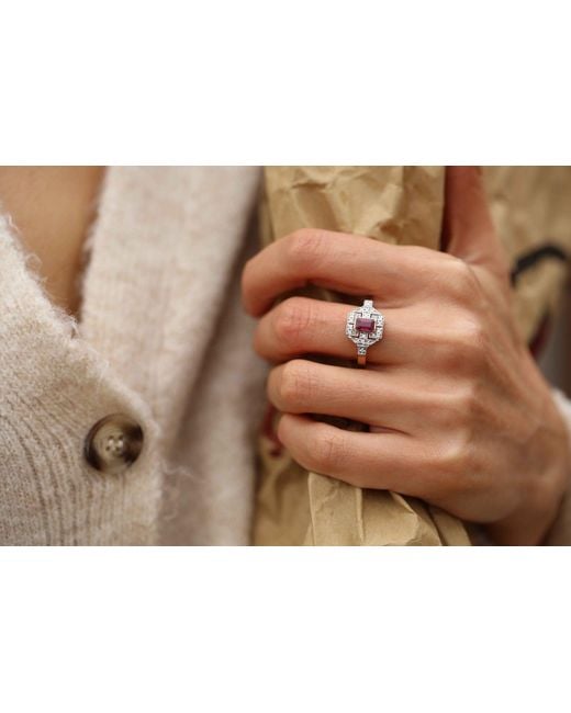 Reis Jewellery Black Arte Ruby Ring