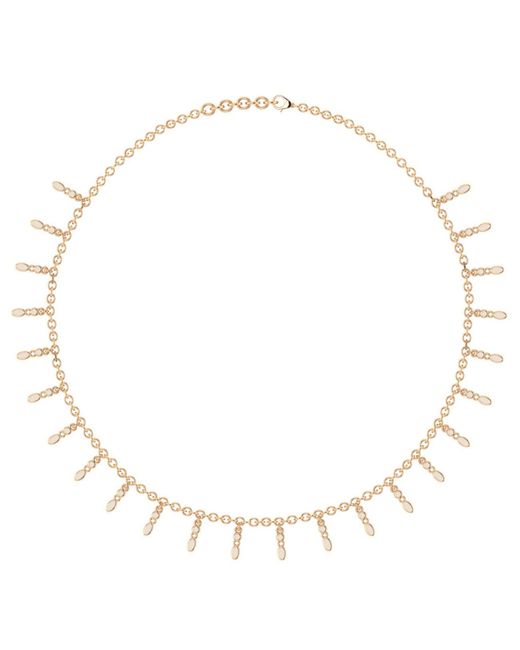 Linda Fiore Metallic Amalei 18K Vermeil Necklace With Creme Enamel
