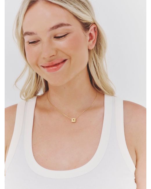 Kouree Metallic 'Braver Than You Think' Necklace Pendant Charm