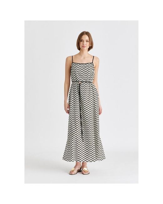 Paisie Multicolor Spaghetti Strap Swing Dress