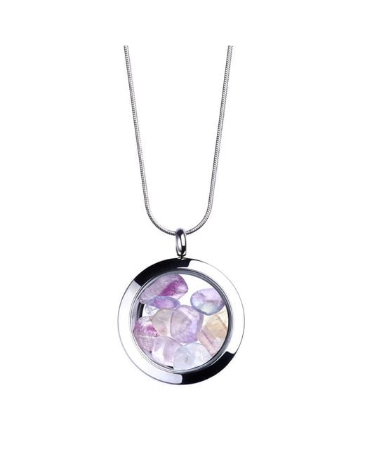 My Little Nature Metallic Designer Fluorite Necklace With Natural Stones – Balance And Wellness Jewelry