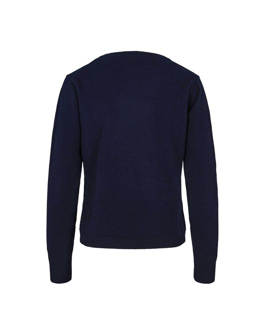 tirillm Blue Sasha Basic Cashmere Pullover With Round Neck
