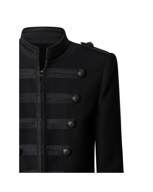 The Extreme Collection Black Military Hussar Tailored Jacket