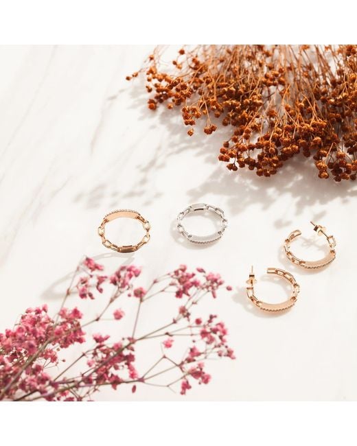 Ecce | Artisan Diamonds Metallic 14K Solid Diamond Chain Earring