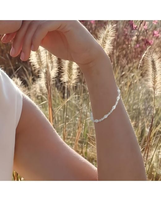 Martina Rozenberg Smira Jewelry Metallic Pedra Bracelet