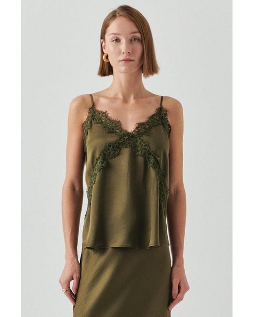 Exquise Green Hana V Neck Camisole Blouse