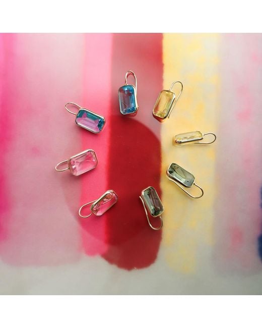 Hye Jane Jewelry Metallic Small Gemma Clear Quartz Earrings