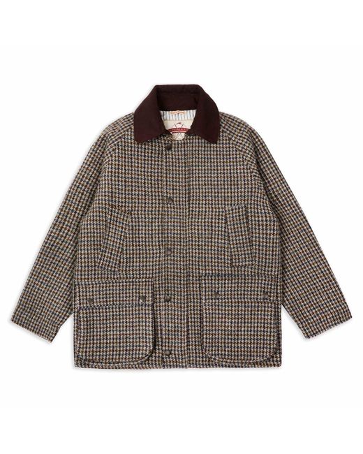 Burrows and Hare Brown Harris Tweed Cotswold Jacket for men