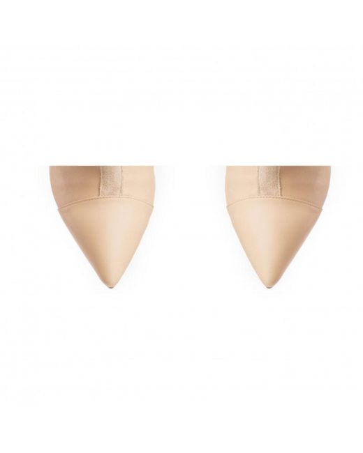 The 5Th Element Natural Neutrals Dune Light Ruched High-Heel Boots