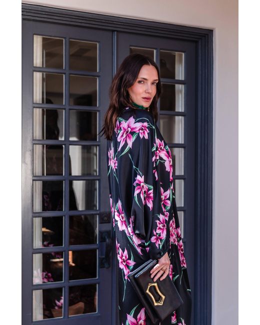 Jennafer Grace Black Delphine Deco Caftan