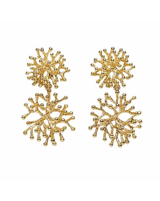 Kirei Metallic Anémona Organic-Plated Earrings