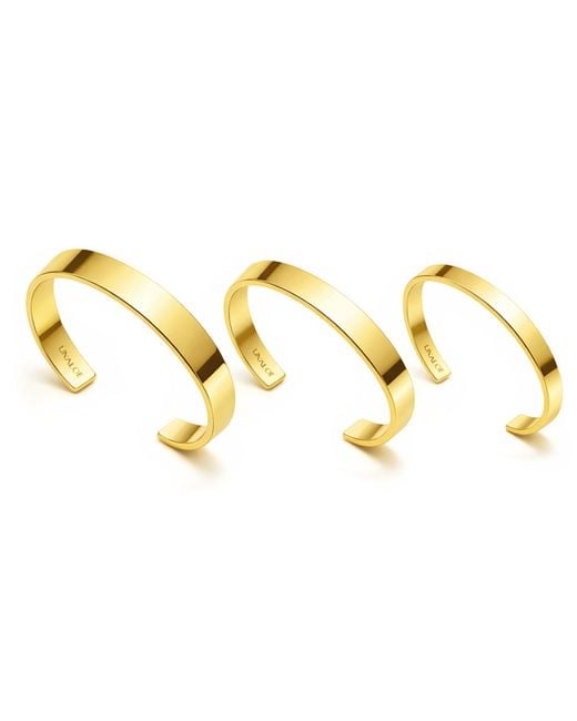 Unaloe Metallic Wide Band Open Cuff Bracelet For – Plated Handmade Italian Jewelry for men