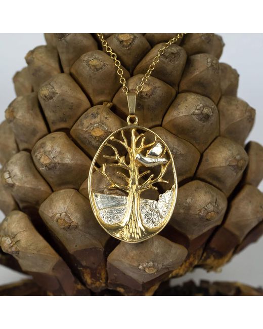 Simon Kemp Jewellers Metallic Tree Of Life Pendant