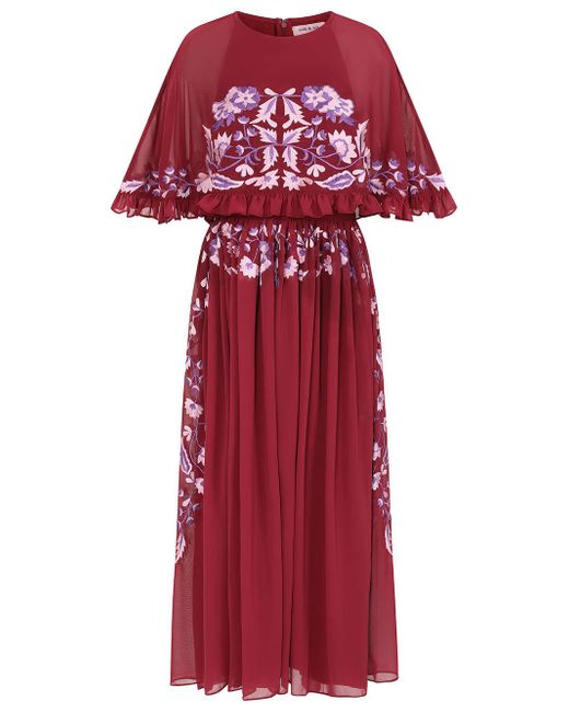 princess polly baby blue dress Rent ASOS DESIGN Shirred Corset Detail Mini Dress With Frill Hem In Burgundy main image 0