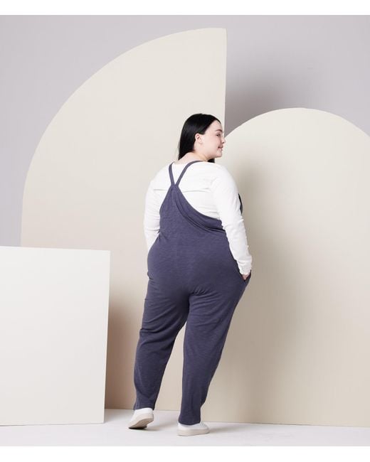 Known Supply Purple Organic Cotton Adjustable Overalls