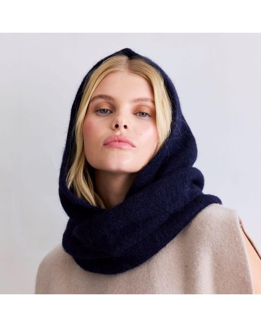 Arctic Fox & Co. Blue The Alpaca Hooded Scarf