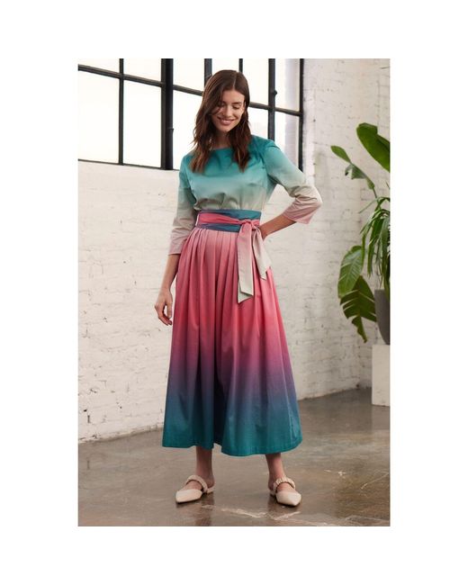 Marianna Déri Multicolor Gradient Maxi Dress