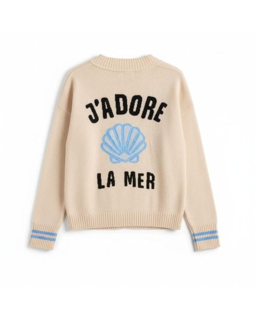 Brodie Cashmere Natural Neutrals J'Adore La Mer Cashmere Cardigan