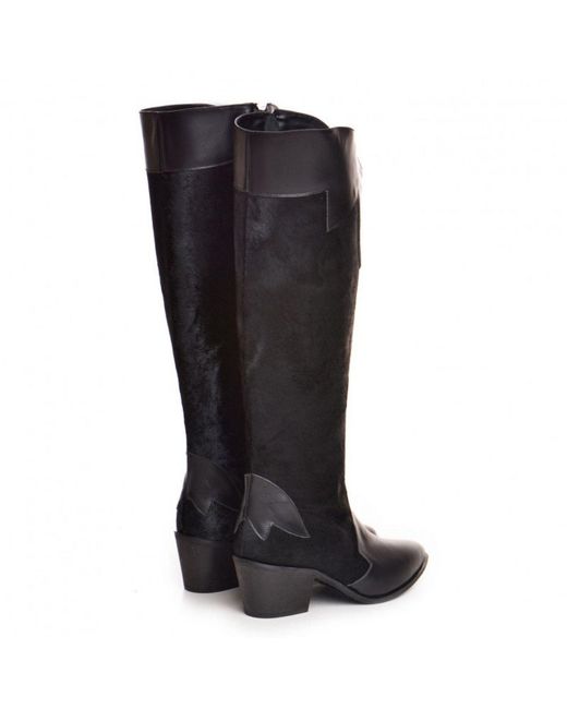 The 5Th Element Black Artemis High Western Boots