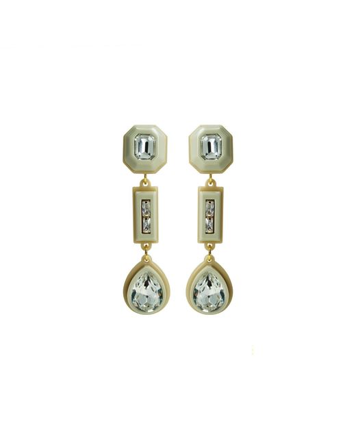 Gissa Bicalho Metallic Handmade Acrylic Earring Kit Stone Hoop And Pendant Clay
