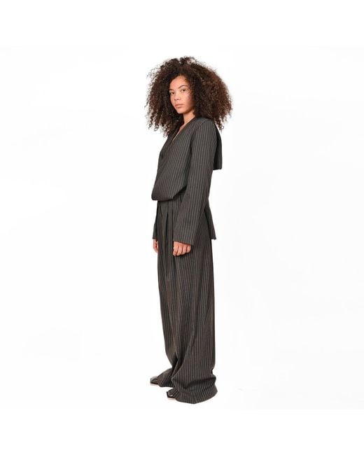 Ioana Ciolacu Black Striped Jacket