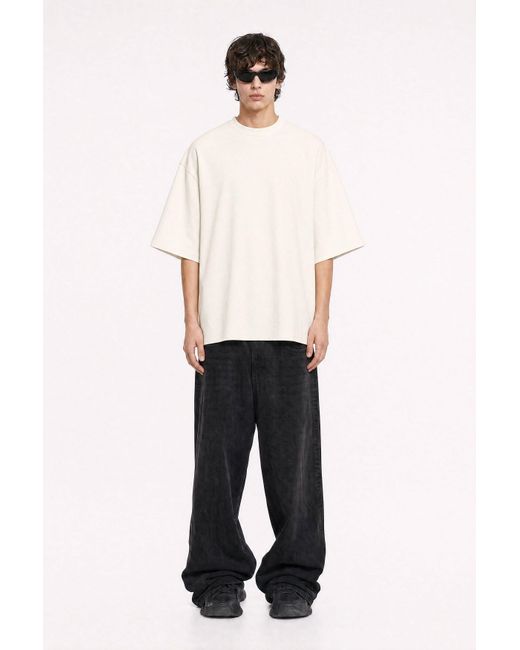 mysimplicated Natural Neutrals Signal Over Noise Oversized Off- Tee for men